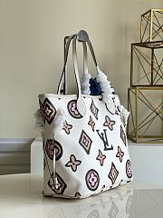 Louis Vuitton | Neverfull Cream MM tote Bag M45819 - 2