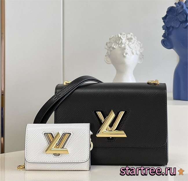 Louis Vuitton | Twist PM Handbag M50282 Black & White - 1