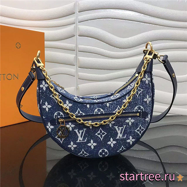 Louis Vuitton Loop Bag Denim Blue 23x13x6cm - 1