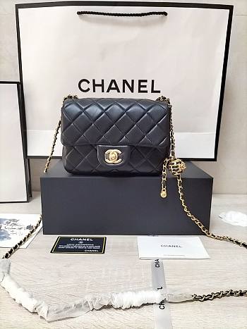 Chanel Gold Ball bag Lambskin black