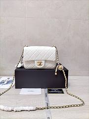 Chanel Gold Ball bag mbskin White - 1