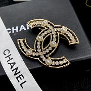 CHANEL | Brooch pearl double C-shaped 3 - 3