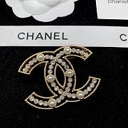 CHANEL | Brooch pearl double C-shaped 3 - 2