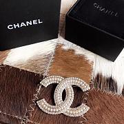 CHANEL | Brooch pearl double C-shaped 2 - 2
