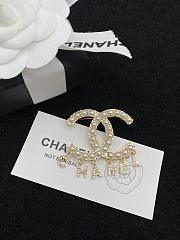 CHANEL | Brooch pearl double C-shaped 2 - 4