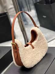 YSL| Hobo Bag in Merino Shearling - 2