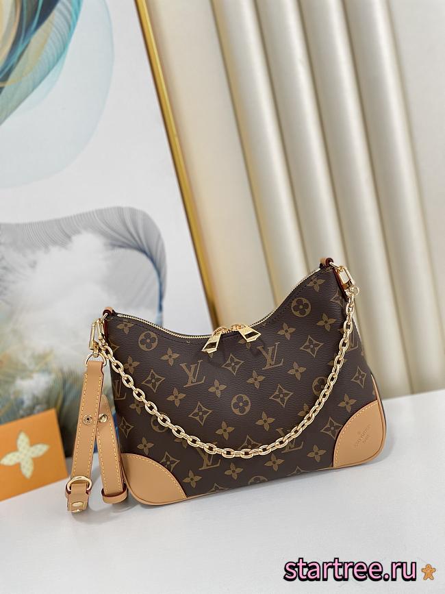 LV BOULOGNE Zipped Handbag Brown - 1