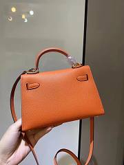 Hermès | Epsom Mini Kelly Sellier 20 Orange  - 3
