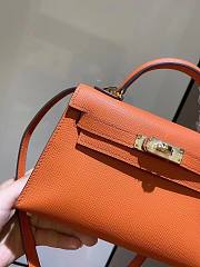 Hermès | Epsom Mini Kelly Sellier 20 Orange  - 4