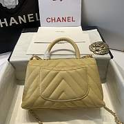 Chanel Coco Handle Bag Yellow-23cm - 3