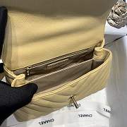 Chanel Coco Handle Bag Yellow-23cm - 5