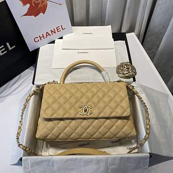 Chanel Coco Handle Bag Yellow-28cm