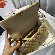 Chanel Coco Handle Bag Yellow-28cm - 3