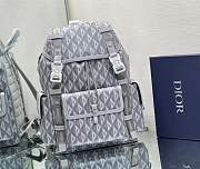 Dior Backpack Calfskin Gray-43cm - 4