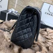 Chanel Calfskin Quilted XXL Travel Flap Bag Black-46cm - 4
