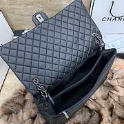 Chanel Calfskin Quilted XXL Travel Flap Bag Black-46cm - 3