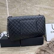 Chanel Calfskin Quilted XXL Travel Flap Bag Black-46cm - 2