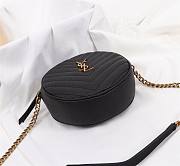 YSL Vinyle Round Black Bag-17*17*5.5 - 3