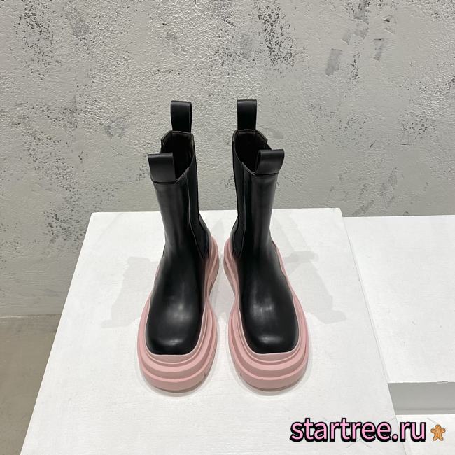 Bottega Veneta Boots Pink and Black - 1