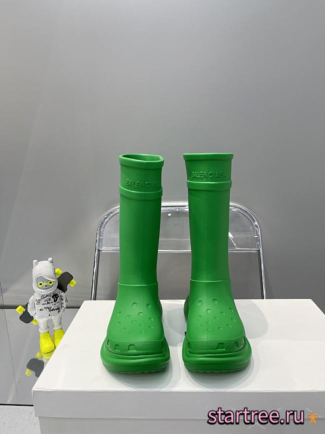 Balenciaga Boots In Green - 1