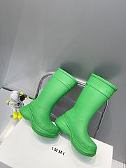 Balenciaga Boots In Green - 4