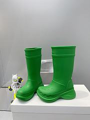 Balenciaga Boots In Green - 3