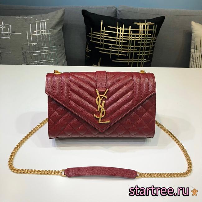 YSL Mini Envelope Crossbody Bag-21x13x6cm - 1