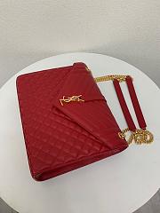 YSL  Envelope bag In Red - 4