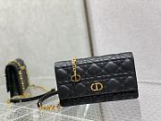 DIOR | Caro Black belt pouch with chain - S5091U - 20 x 11.5 x 3.5 cm - 4