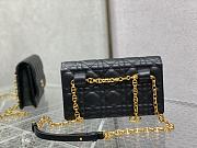 DIOR | Caro Black belt pouch with chain - S5091U - 20 x 11.5 x 3.5 cm - 3