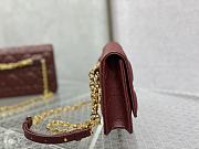 DIOR | Caro Red belt pouch with chain - S5091U - 20 x 11.5 x 3.5 cm - 5