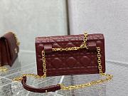 DIOR | Caro Red belt pouch with chain - S5091U - 20 x 11.5 x 3.5 cm - 2