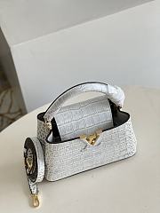 Louis Vuitton|Crocodile Handbag In White - 3