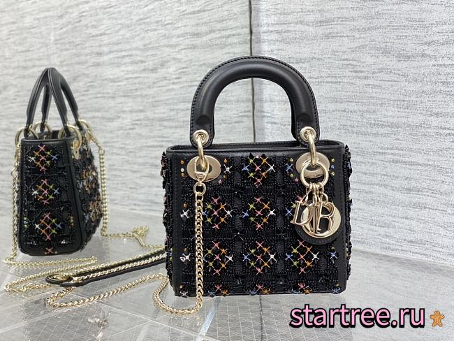 DIOR | Mini Lady Bag Black With Chain-17cm - 1