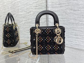 DIOR | Mini Lady Bag Black With Chain-17cm