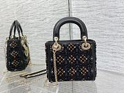 DIOR | Mini Lady Bag Black With Chain-17cm - 4