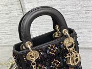 DIOR | Mini Lady Bag Black With Chain-17cm - 3