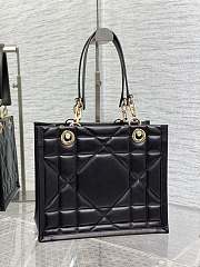 DIOR Medium Essential Tote Bag Black Archicannage Calfskin-26.5*28*17cm - 1