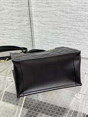 DIOR Medium Essential Tote Bag Black Archicannage Calfskin-26.5*28*17cm - 5