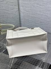  DIOR Medium Essential Tote Bag White Archicannage Calfskin-26.5*28*17cm - 4