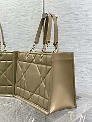 DIOR Medium Essential Tote Bag Hazelnut Archicannage Calfskin-36.5*28*17cm - 5