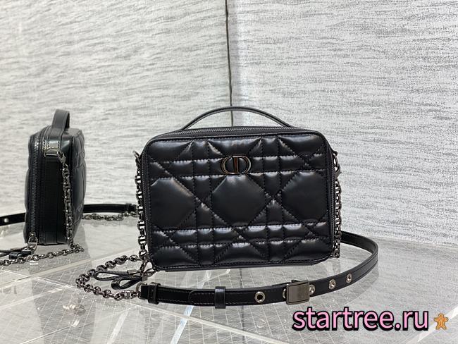 DIOR | Caro Black belt pouch with chain-19*5*14cm - 1