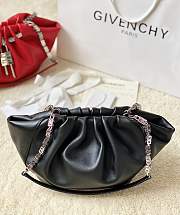 Givenchy Calfskin Kenny Shoulder Bag Black-32x22x17cm - 2