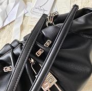 Givenchy Calfskin Kenny Shoulder Bag Black-32x22x17cm - 3
