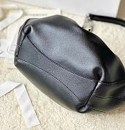 Givenchy Calfskin Kenny Shoulder Bag Black-32x22x17cm - 4