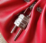 Givenchy Calfskin Kenny Shoulder Bag Red-32x22x17cm - 4