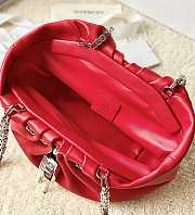 Givenchy Calfskin Kenny Shoulder Bag Red-32x22x17cm - 3