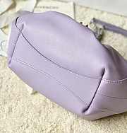 Givenchy Calfskin Kenny Shoulder Bag Purple-32x22x17cm - 4