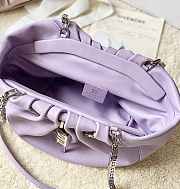 Givenchy Calfskin Kenny Shoulder Bag Purple-32x22x17cm - 3