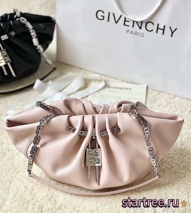 Givenchy Calfskin Kenny Shoulder Bag Pink-32x22x17cm - 1